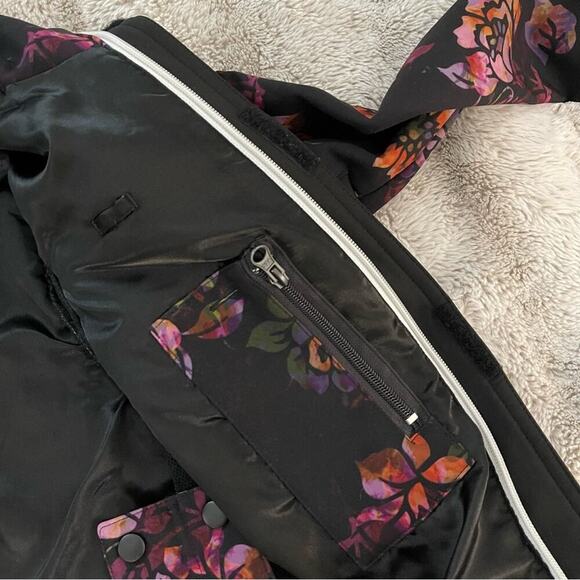 Neff Lush Acid Bloom Floral Softshell Snowboarding Jacket - Picture 7 of 10